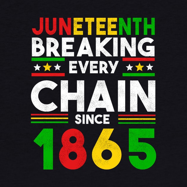 juneteenth breaking every chain since 1865 by first12